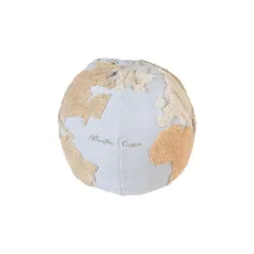 Modrý béžový detský puf World Map – Lorena Canals