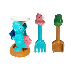 LEAN TOYS Súprava hračiek do piesku s mlynom – Dinosaurus