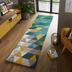 Flair Rugs koberce Ručne všívaný behúň Illusion Prism Green/Multi - 60x230 cm