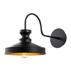 Čierne nástenné svietidlo Berceste – Opviq lights