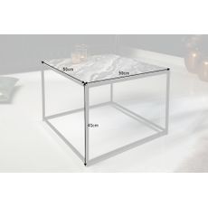 Konferenčný stolík Elements 50cm mramorová šedá