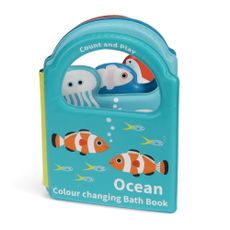 Interaktívna hračka Colour changing bath book Ocean – Rex London