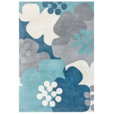 Flair Rugs koberce Kusový koberec Zest Retro Floral Blue - 160x230 cm