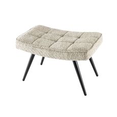 Estila Štýlová bouclé taburetka Scandinavia sivobiela 61cm