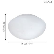Eglo 81635 - Stropné svietidlo ELLA 1xE27/60W/230V