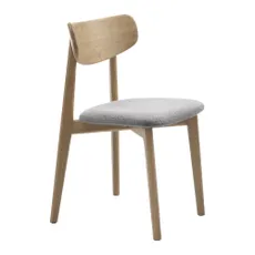 Svetlosivá/v prírodnej farbe jedálenská stolička Elim – Unique Furniture