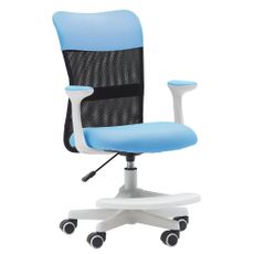 Detská stolička Neoseat MONKEY WHITE s podnožou — látka, biela / svetlo modrá