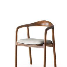 Kalune Design Jídelní židle PA z masivu přírodní hnědá/světle šedá