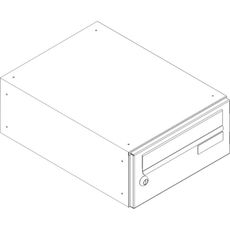 SJ 300/110 poštová schránka jednostranná RAL RAL 9006 / Strieborná