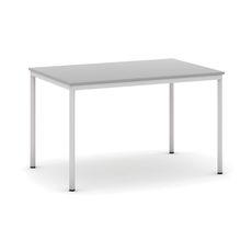 Jedálenský stôl, 1200 x 800 mm, sivá podnož, sivá