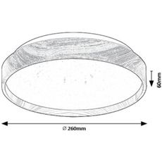 Rabalux 71143 - LED Stropné svietidlo LEANA LED/12W/230V 3000K pr. 26 cm