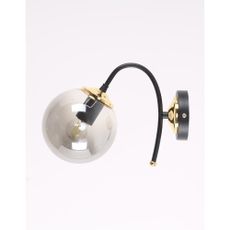 Čierne/sivé nástenné svietidlo ø 15 cm Yoyo – Squid Lighting