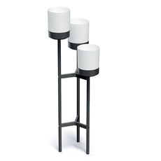 Prosperplast Stojan na kvety BLOOME 125 cm biely/čierny