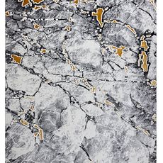 Dywany Łuszczów Kusový koberec Gloss 528A 58 3D mramor ivory/black - 160x220 cm