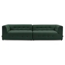 Tmavozelená pohovka 324 cm Kleber - Bobochic Paris