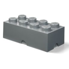 Detský tmavosivý úložný box LEGO® Rectangle