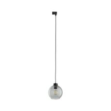 Luster na lanku do lištového systému CUBUS 1xE27/15W/230V čierna/dymová čierna