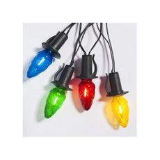 Rozšíriteľná vonkajšia LED reťaz CONE FILAMENT 20xE10 14m farebná/teplá biela IP44