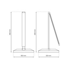 LED Stolná lampa s bezdrôtovým nabíjaním VARIO LED/5W/230V 3000-6000K biela