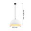 Argon 8241 - Luster na lanku BONITA 1xE27/15W/230V biela