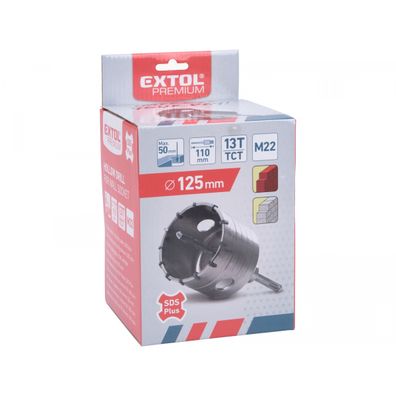 Vrták SDS PLUS do muriva korunkový, O 125mm x 110mm, M22