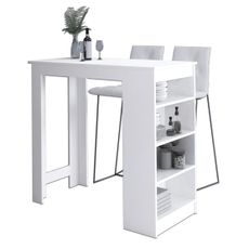 Ak furniture Barový stôl Ruto biely