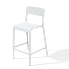 Prosperplast Zahradní nízká barová židle RIMOS 52x54,5x98,5 cm bílá