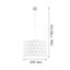 Argon 4133 - Luster na lanku MAGIC 1xE27/15W/230V biela