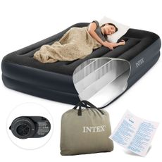 Intex Posteľ nafukovací matrac 203x152 cm vstavaná pumpa + taška INTEX 64124