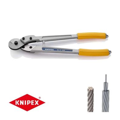 Nožnice na drôt, lano, káble a guľatinu KNIPEX 95 71 445 mm