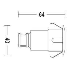 Philips - SADA 3x LED Vonkajšie zápustné svietidlo SPORE LED/1W/24/230V IP67