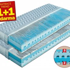Matrac 1+1 zadarmo zo studenej peny MARINA Dřevočal Úplet 80 x 195 cm