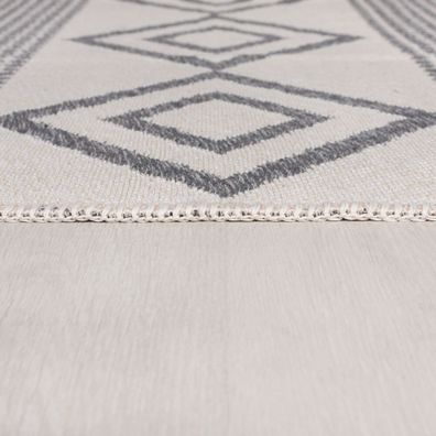 Flair Rugs , Kusový koberec Deuce Teo Recycled Rug Monochrome, 160x230, šedá, chodba / predsieň