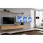 Obývacia stena Switch XVII Sklo +LED  Biely/Wotan