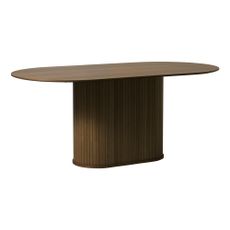 Hnedý jedálenský stôl s doskou v dubovom dekore 95x180 cm Nola – Unique Furniture