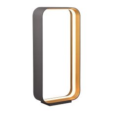 Čierna LED stolová lampa s hlasovým ovládaním/s ovládaním pomocou mobilnej aplikácie s kovovým tienidlom (výška 61 cm) Cizione – CINQUE