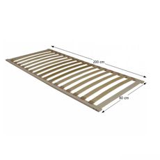 KONDELA Flex 3-zónový lamelový rošt 80x200 cm brezové drevo