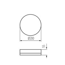Kanlux 37291 - LED Technické stropné svietidlo IPER LED/19W/230V IK10 IP65 guľatý biela
