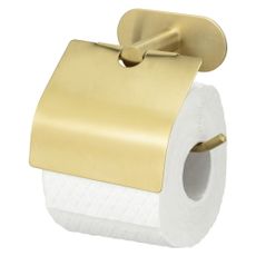 Samodržiaci držiak na toaletný papier z nerezovej ocele Orea Gold – Wenko