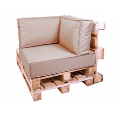 Golden Garden Paletové sedenie Golden Garden GG17/1 podsedák a vankúš 80cm x 80cm x 15cm Cappuccino