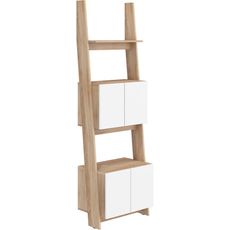 Regál Rack 60-2D sonoma/Biely lesk