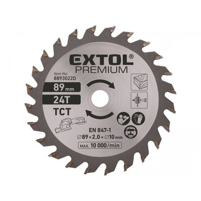 Kotúč pilový s SK plátky, ∅89x1,0x10mm, 24T