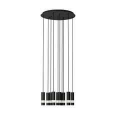 Eglo 39708 - LED Luster na lanku BERNABETA 10xGU10/4,6W/230V čierna