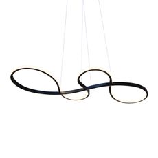 LED Luster na lanku SALSA LED/38W/230V 4000K čierna