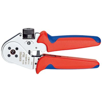 Štvor-tŕňové Krimpovacie kliešte pre sústružené kontakty chrómované 180mm - 975263