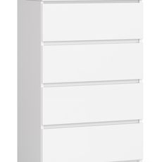Ak furniture Komoda Kuba 60 cm - 4 zásuvky biela