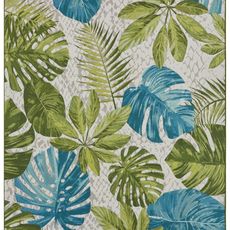 Hanse Home Collection koberce Kusový koberec Flair 105617 Tropical Leaves Turqouise Green – na von aj na doma - 160x235 cm