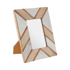 Bielo–béžový drevený rámček 19x24 cm Bowerbird – Premier Housewares