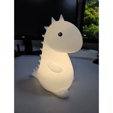 LED RGBW detská dotyková lampa 1W/5V USB 1200 mAh dinosaurus