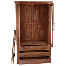 indickynabytok.sk - Vitrína Rami 100x180x45 indický masív palisander
